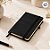 Mini Caderno Capa Dura e Folhas Amarelas- Preto - 14x9cm - 1 unidade - Rizzo - Imagem 2