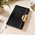Caderno de Anotações em Tecido e Bambu - Preto - 21,5x14,5cm - 1 unidade - Rizzo - Imagem 2