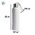 Garrafa Texturizada de Inox Com Alça - Branca - 750mL - 1 unidade - Rizzo - Imagem 4