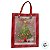 Sacola Transparente Fosca Com Alça De Fibra Vermelha - Pinheiro de Natal - 25x20x7cm - 12 unidades - Rizzo - Imagem 5