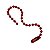 Corrente de Bolinha para Chaveiro com Canoa - Vermelho - 10cm - 10 unidades - Rizzo - Imagem 2
