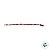 Corrente de Bolinha para Chaveiro com Canoa - Vermelho - 10cm - 10 unidades - Rizzo - Imagem 5