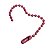 Corrente de Bolinha para Chaveiro com Canoa - Rosa - 10cm - 10 unidades - Rizzo - Imagem 2