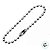 Corrente de Bolinha para Chaveiro com Canoa - Prata - 10cm - 10 unidades - Rizzo - Imagem 4