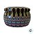 Lata De Metal Estampa De Mandala - Roxo, Verde e Preto - 7x7x4cm - 130ml - 1 unidade - Rizzo - Imagem 5