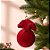 Bola de Natal Grande - Veludo Vermelho - 18cm - 1 unidade - Rizzo - Imagem 1