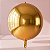 Balão de Festa Metalizado 22" 63cm - Orbz Dourado - 20 unidades - Rizzo - Imagem 1