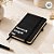Mini Caderno Capa Dura e Folhas Amarelas Personalizado Pai Amigo - Preto - 14x9cm - 1 unidade - Rizzo - Imagem 1