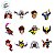 Mini Personagens Decorativos - X-Men - Marvel - 10x9cm - Disney Original - 12 unidades - Regina - Rizzo - Imagem 2