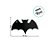 Tag Decorativa - Bruxa Morcego Abóbora Halloween - 6 Unidades - Imagem 3