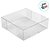 Caixa Transparente de PVC Quadrada - K30 - 12,2x12,2x3,5cm - 20 unidades - Assk - Rizzo - Imagem 2