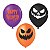 Balão de Festa Látex 8" 20cm Halloween - Sorrisos Mal - Laranja,Roxo e Preto - 20 unidades - Piffer - Rizzo - Imagem 2