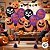 Balão de Festa Látex 8" 20cm Halloween - Sorrisos Mal - Laranja,Roxo e Preto - 20 unidades - Piffer - Rizzo - Imagem 4
