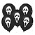 Balão de Festa Látex 8" 20cm Halloween - Pânico - Preto e Branco - 20 unidades - Piffer - Rizzo - Imagem 2