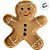Petisqueira Decorativa de Natal de Cerâmica - Biscoito Gingerbread - 18x20x2cm - 1 unidade - Rizzo - Imagem 2