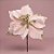 Poinsétia Decorativa - Veludo Rosa e Glitter Dourado - 24cm - 1 unidade - Rizzo - Imagem 1
