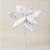 Poinsétia Decorativa - Branco Rústico - 35cm - 1 unidade - Rizzo - Imagem 1