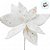 Poinsétia Decorativa - Branco Rústico - 35cm - 1 unidade - Rizzo - Imagem 2