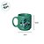 Mini Caneca de Cerâmica Tina  - Sonserina - Harry Potter - 100ml - 1 unidade - Zonacriativa - Rizzo - Imagem 2