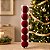 Bolas de Natal em Tubo - Borgonha - Veludo, Lisa e Gomo - 8cm - 6 unidades - Cromus - Rizzo - Imagem 1