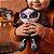 Boneca Mexicana de Pelúcia - Dia dos Mortos Camisa Preta - 12x30x9cm - Halloween - 1 unidade - Rizzo - Imagem 7