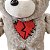 Urso de Pelúcia com Costuras - Love Bear - 15x23x10cm - Halloween - 1 unidade - Rizzo - Imagem 4