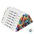 Kit Canetinhas Marcador para Colorir com Estojo - 48 Cores - Ponta Bullet 1mm e Cinzel 6,5mm - 1 unidade - Deli - Rizzo - Imagem 5