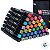Kit Canetinhas Marcador para Colorir com Estojo - 40 Cores - Ponta Bullet 1mm e Chanfrada 6mm - 1 unidade - Deli - Rizzo - Imagem 4