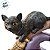 Enfeite Decorativo de Halloween em Resina - Gato da Bruxa - 20x17x14cm - 1 unidade - Cromus - Rizzo - Imagem 4