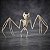 Enfeite Decorativo de Halloween - Esqueleto Morcego - 16x29x5cm - 1 unidade - Cromus - Rizzo - Imagem 1
