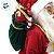 Papai Noel Decorativo em Pé com Saco de Presentes e Urso - Vermelho e Dourado - 90cm - RZO01904 - 1 unidade - Rizzo - Imagem 5