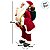 Papai Noel Decorativo em Pé com Saco de Presentes e Urso - Vermelho e Dourado - 90cm - RZO01904 - 1 unidade - Rizzo - Imagem 6