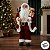Papai Noel Decorativo em Pé com Saco de Presentes e Urso - Vermelho e Dourado - 90cm - RZO01904 - 1 unidade - Rizzo - Imagem 7