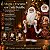Papai Noel Decorativo em Pé com Saco de Presentes e Urso - Vermelho e Dourado - 45cm - RZO01902 - 1 unidade - Rizzo - Imagem 2