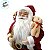 Papai Noel Decorativo em Pé com Saco de Presentes e Urso - Vermelho e Dourado - 45cm - RZO01902 - 1 unidade - Rizzo - Imagem 4