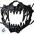 Máscara de Halloween - Mandíbula com Dentes - Preto - 14x12cm - 1 unidade - Rizzo - Imagem 4