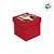 Caixa Cubo - Papai Noel - 15x15x15cm - 1 unidade - Cromus - Rizzo - Imagem 3