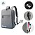 Bolsa para Notebook até 15 polegadas com saída USB Personalizado com Nome - Cinza - 45x30x10cm - 1 unidade - Rizzo - Imagem 4