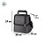Bolsa Térmica Lancheira 7L Personalizado com Nome - Preto - 28x37x21cm - 1 unidade - Rizzo - Imagem 5
