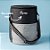 Bolsa Térmica Redonda 26L Personalizado com Nome - Cinza e Preto - 34x27cm - 1 unidade - Rizzo - Imagem 1
