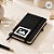 Mini Caderno Capa Dura e Folhas Amarelas Personalize com Logo - Preto - 14x9cm - 1 unidade - Rizzo - Imagem 1