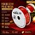 Fita de Cetim 22mm x 10m - Feliz Natal Vermelho - ECF003S Cor 1119 - Rolo 10m - 1 unidade - Progresso - Rizzo - Imagem 2