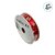 Fita de Cetim 15mm x 10m - Flocos de Neve Vermelho e Branco - ECF003S Cor 144 - Rolo 10m - 1 unidade - Progresso - Rizzo - Imagem 3