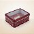 Lata de Natal de Metal com Visor - Vinho Papai Noel Ho Ho - 13x10x5cm - 1 unidade - Rizzo - Imagem 1