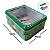 Lata de Natal de Metal com Visor - Verde - Noel Ho Ho Ho - 13x10x5cm - 1 unidade - Rizzo - Imagem 4