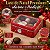 Lata de Natal de Metal com Visor - Vermelha Merry Christmas - 13x10x5cm - 1 unidade - Rizzo - Imagem 2