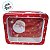 Lata de Natal de Metal com Visor - Vermelha Merry Christmas - 13x10x5cm - 1 unidade - Rizzo - Imagem 4