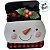 Lata de Natal de Metal - Rosto de Boneco de Neve - 11x13x5cm - 1 unidade - Rizzo - Imagem 3