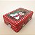 Lata de Natal de Metal com Visor - Vermelha Boneco de Neve Noel - 13x19x6cm - 1 unidade - Rizzo - Imagem 1