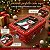 Lata de Natal de Metal com Visor - Vermelha Boneco de Neve Noel - 13x19x6cm - 1 unidade - Rizzo - Imagem 2